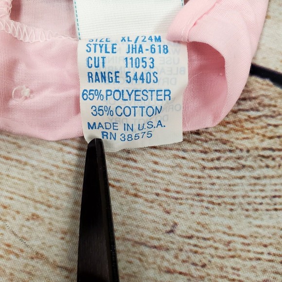 Vintage Toddletime 70's 80's Baby Girl Pink Dress Size 24M US Made - Picture 9 of 9